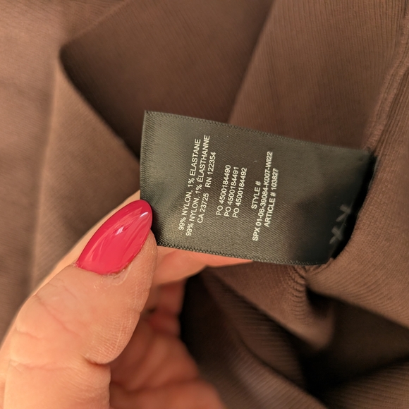 Aritzia Babaton Rego Sculpt Knit Chocolate Long Sleeve Dress Brown Medium - Picture 11 of 13